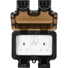 Smart Controlled IP66 13A 2G Outdoor Socket