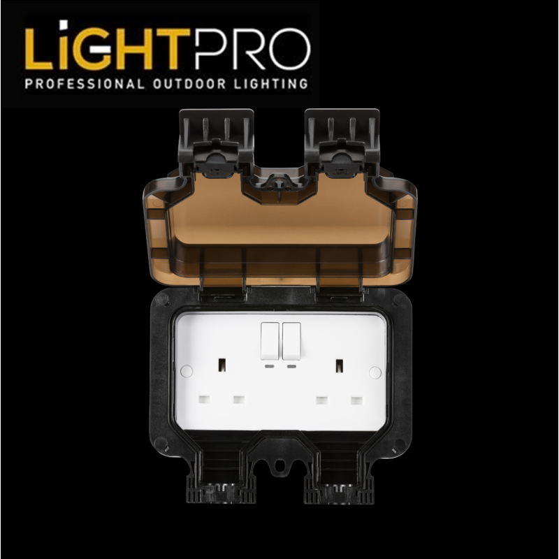 Smart Controlled IP66 13A 2G Outdoor Socket 2